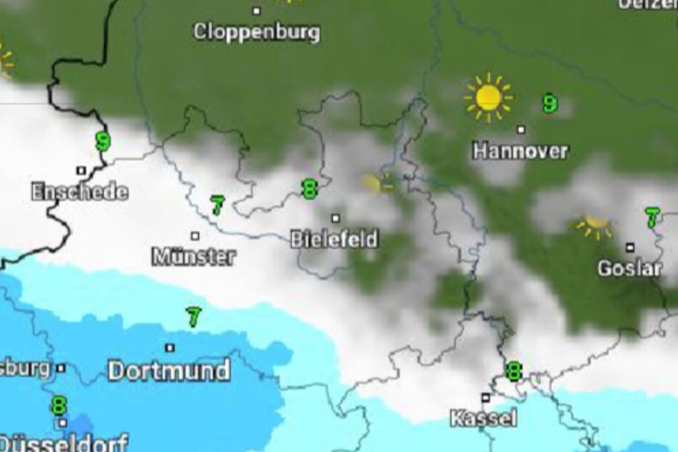 Die Temperaturen schwanken kommende Woche um die 10 Grad.