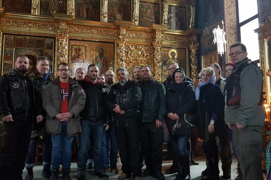 Die sächsische Biker-Gruppe besuchte auch die Moskauer Kirche St. Evfrosinia, deren Priester als junger Chorknabe in der Leipziger Thomaskirche sang.