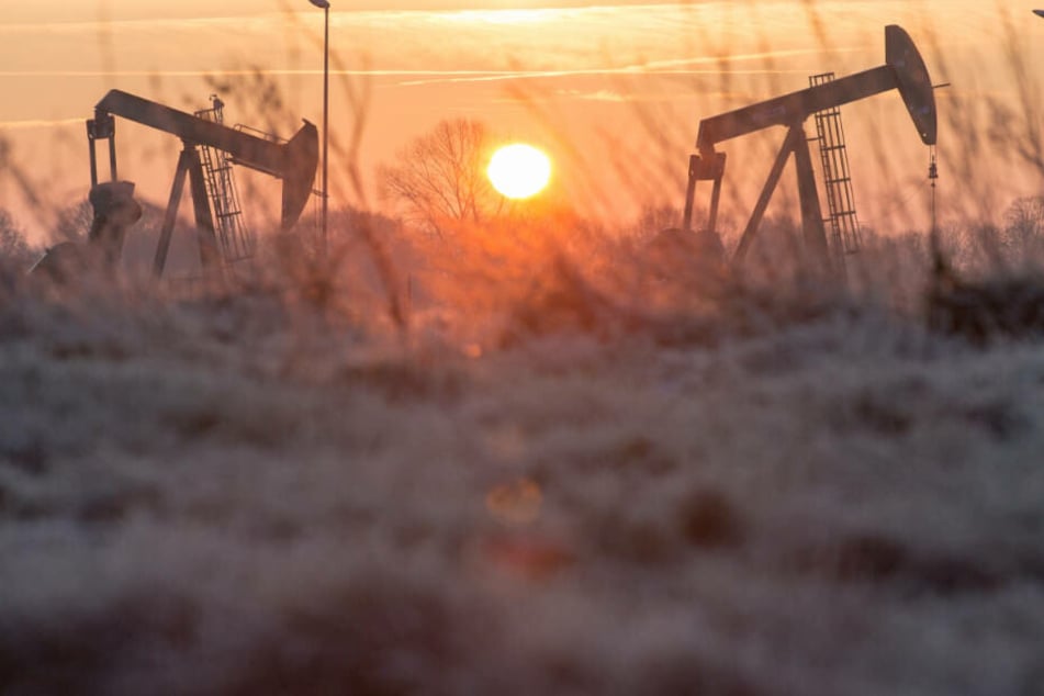 Pferdekopf-Pumpen im niedersächsischen Emlichheim: Auch in Deutschland wird Erdöl gefördert.