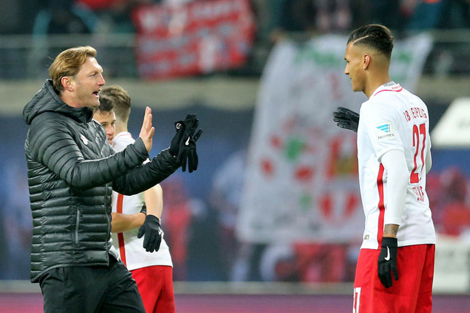 Gibt Ralph Hasenhüttl (l.) Davie Selke gegen dessen Ex-Club eine Einsatzchance?