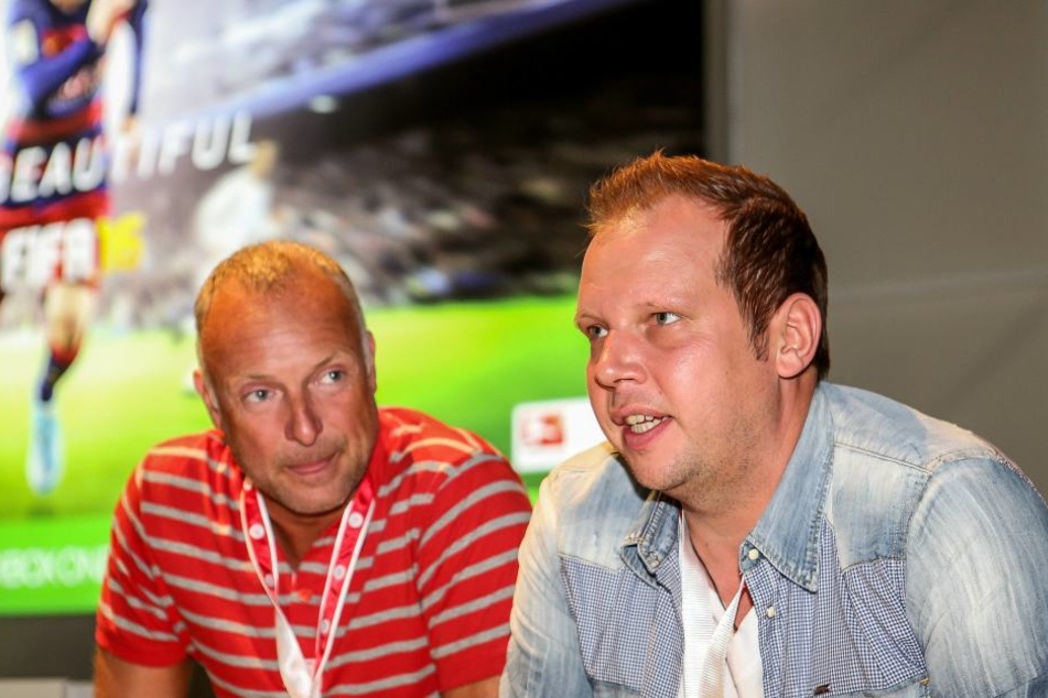 Frank Buschmann (l.) und Wolff-Christoph Fuss werden nächstes Jahr Kollegen bei Sky.