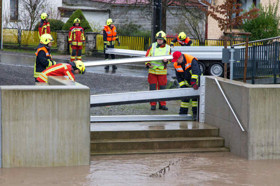 Die Feuerwehr schloss die Lücken im Hochwasserschutz.