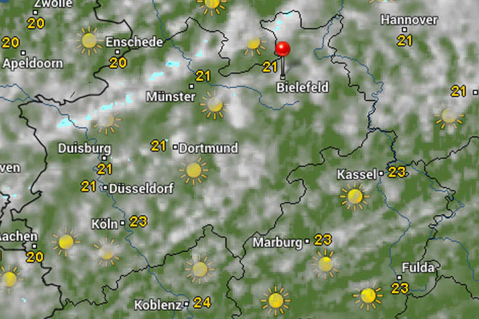 Am Wochenende soll es zwischendurch bewölkt sein.