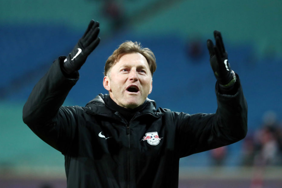 Freute sich nach fünf sieglosen Spielen wieder über einen Erfolg: RB-Coach Ralph Hasenhüttl.