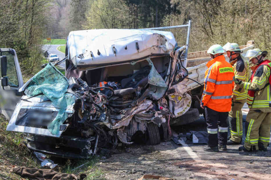 Der 7,5-Tonner wurde fast komplett auseinander genommen.