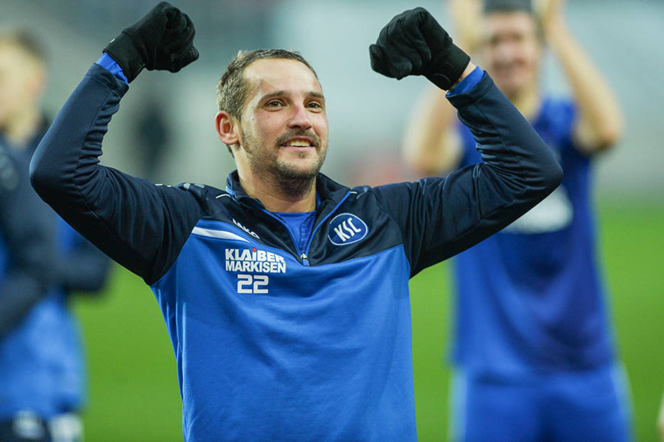 KSC-Top-Scorer Anton Fink hat mit 15 Torbeteiligungen erheblichen Anteil an der Herbstmeisterschaft der Karlsruher.
