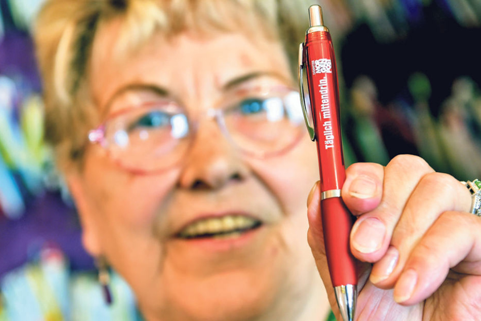 Annelies Kochs (79) 8001. Sammlerstück: Ein MOPO-Kuli.