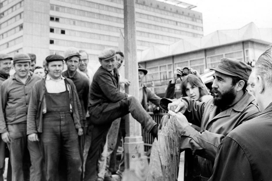Fidel Castro (1926 - 2016) besuchte vor 45 Jahren Dresden.