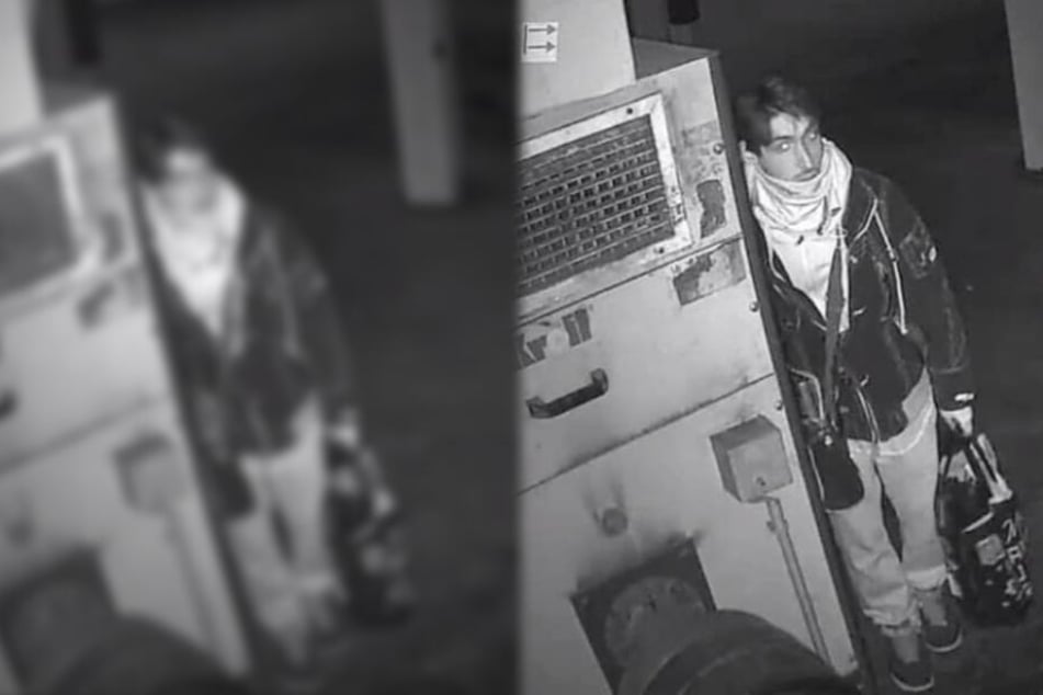 Mit einem Foto einer Überwachungskamera wird der Einbrecher gesucht.