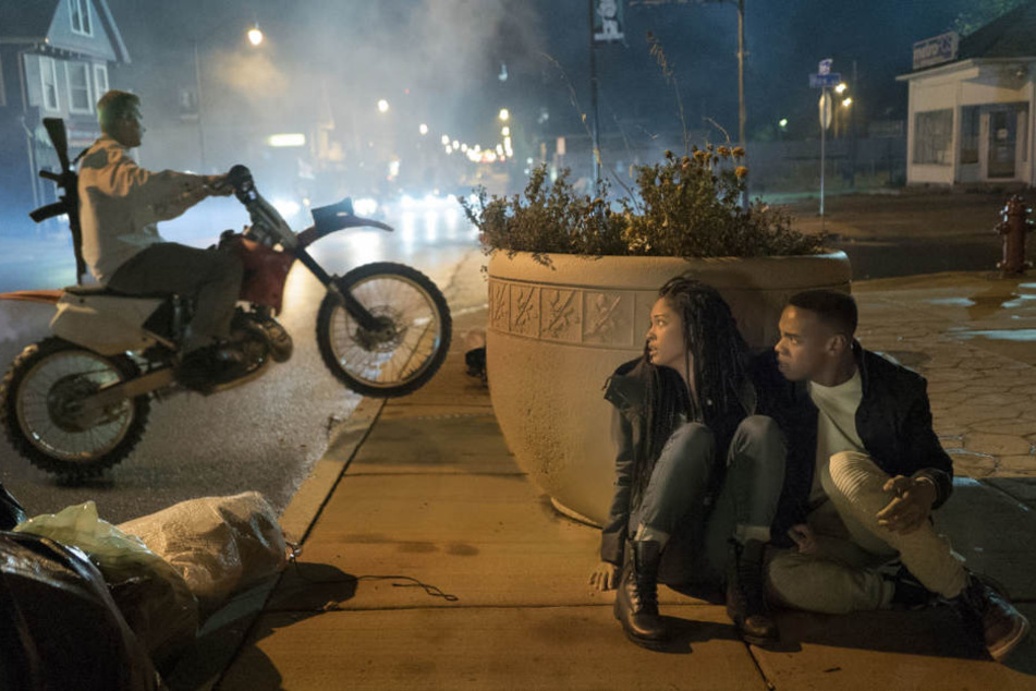 Szenenfoto: Dramatische Action und blanker Horror im neuen Teil von The First Purge".