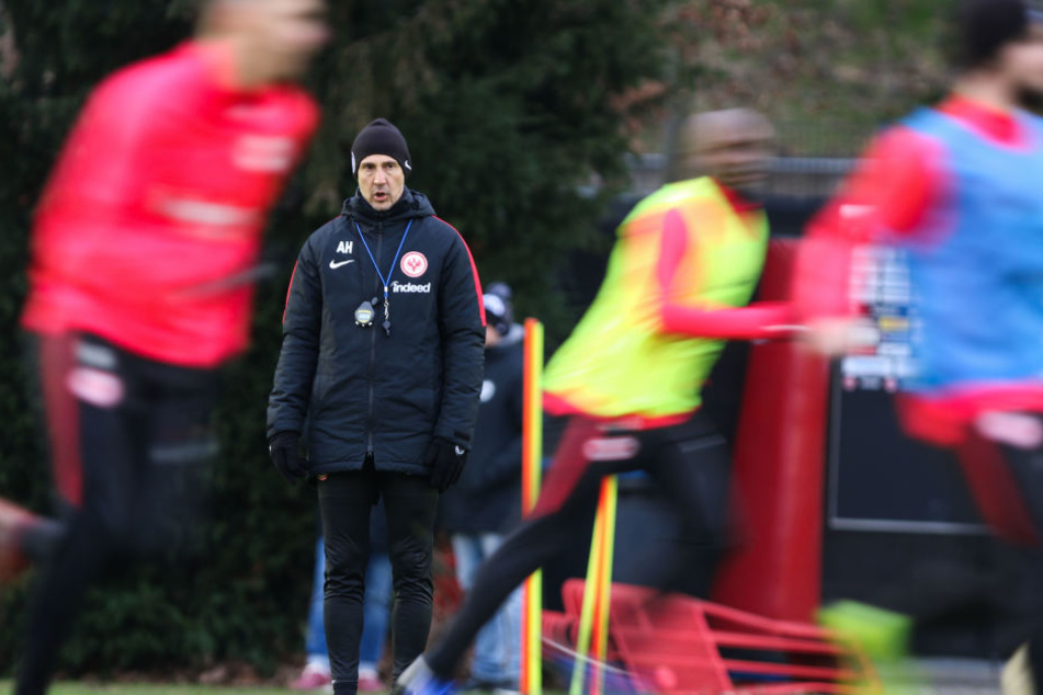 Prinzipiell machen seine Schützlinge einen positiven Eindruck auf Coach Adi Hütter.