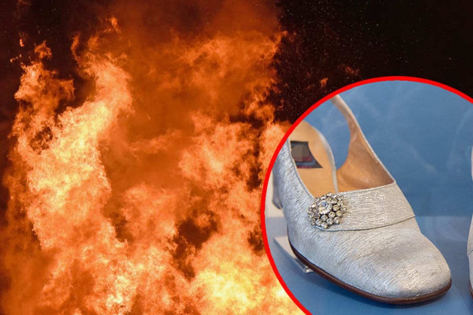 Ein Unbekannter zündete die Schuhe an. Durch die Flammen wurde auch das Treppenhaus in Mitleidenschaft gezogen. (Symbolbild)