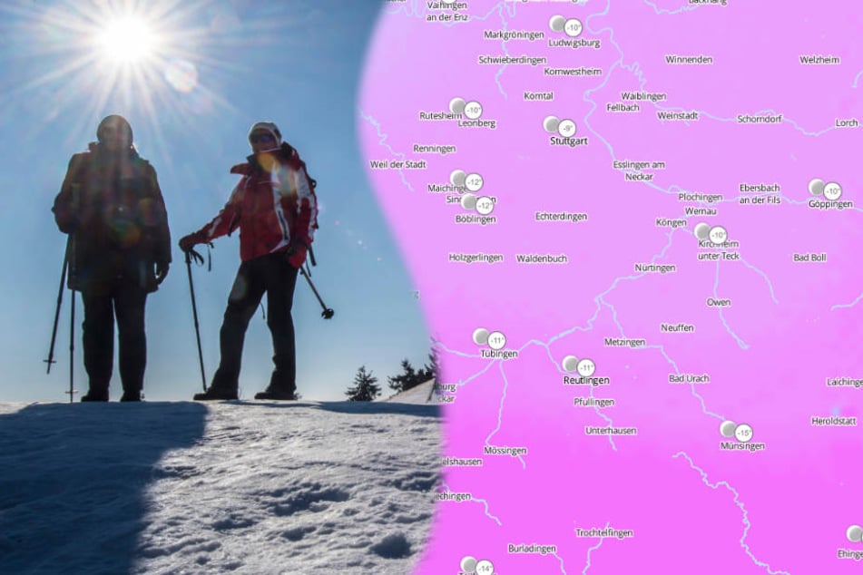 Auf dem Feldberg im Schwarzwald wurden am Montag Temperaturen von fast Minus 20 Grad gemessen. (Symbolbild/Fotomontage)