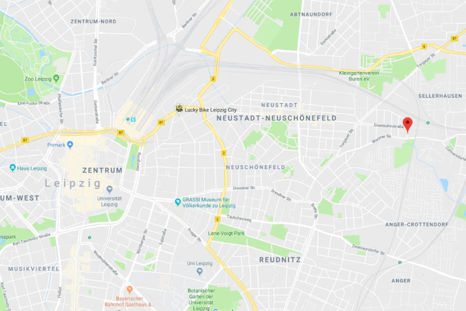 In der Annenstraße im Osten von Leipzig wurde eine Frau (31) überfallen.