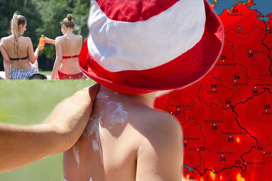 Der Mittwoch markierte den Hitze-Höhepunkt der Woche. (Fotomontage)