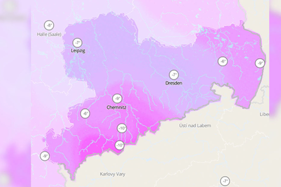 Gefühlte Temperaturen liegen bei um die minus 10 Grad.