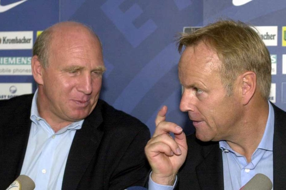 Die Macher des Aufstiegs 1996/97: Dieter Hoeneß und Jürgen Rüber (re.).