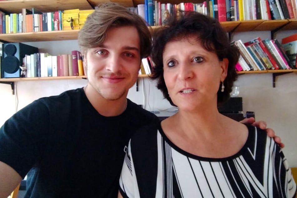 Schauspieler Jonas Dassler (23) und Sprachtrainerin Annekatrin Michler.