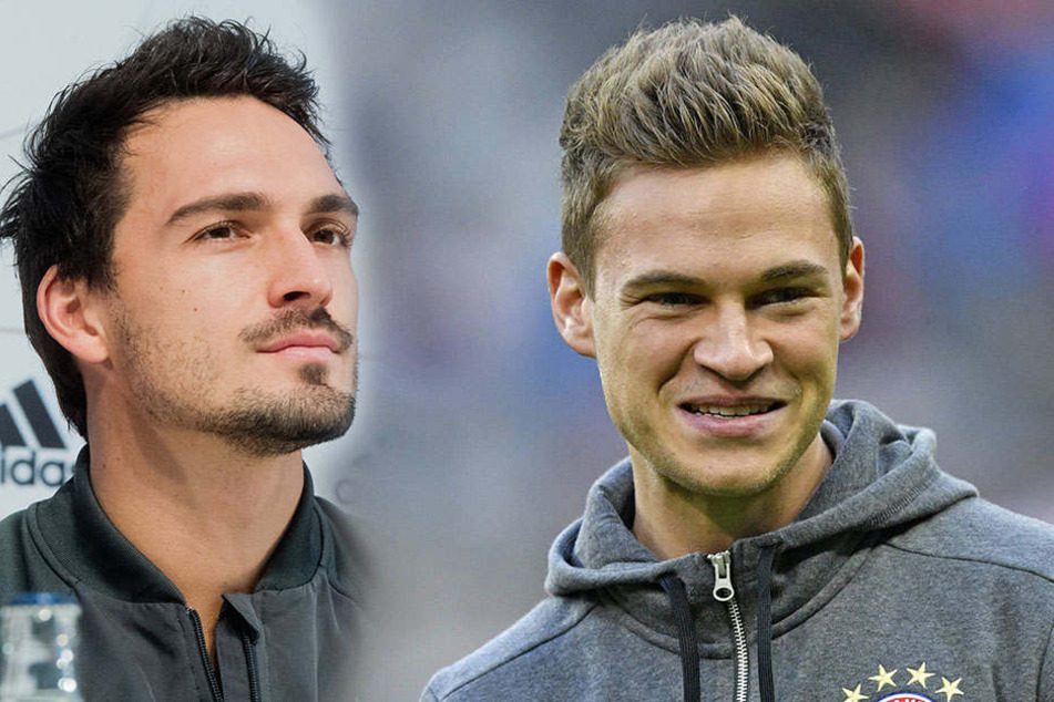 Mats Hummels (l.) und Joshua Kimmich haben totalen Respekt vor RB.