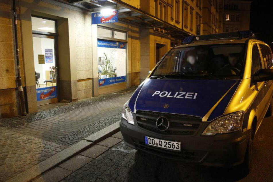In der Nacht gab es einen Anschlag auf das AfD-Büro in der Theaterstraße in Chemnitz (Archivfoto).