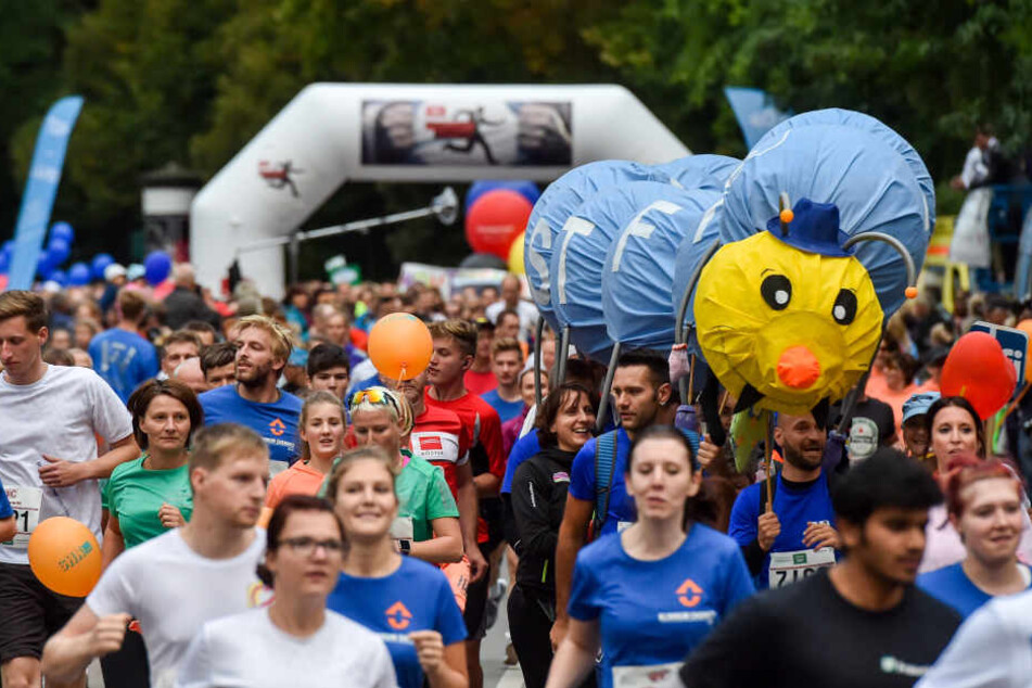 Rund 7.600 Läufer waren bei dem Gaudi-Rennen am Start - 400 mehr als 2016.