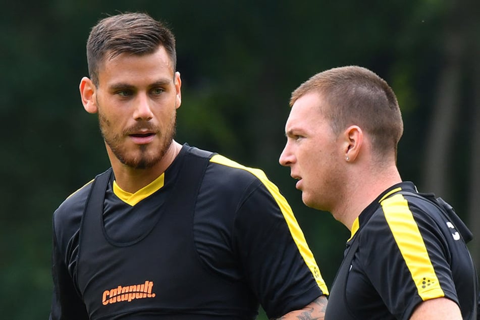 Kollegen unter sich. Dario Dumic (l.) und Haris Duljevic kennen sich bereits aus der bosnischen Nationalmannschaft.