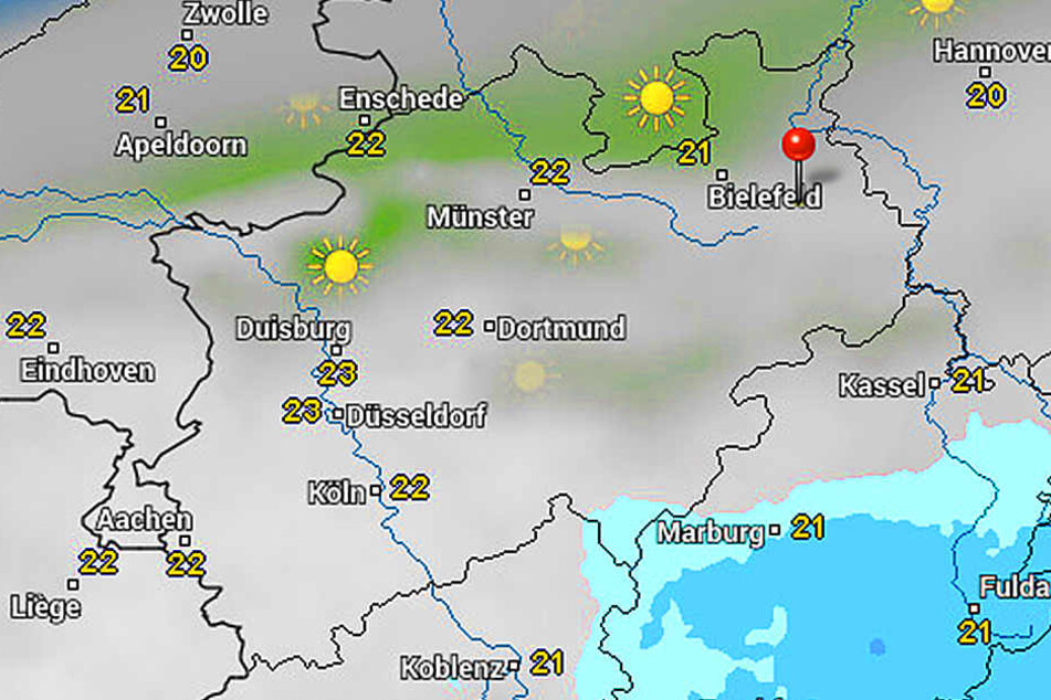 Die Wolken halten sich über OWL.
