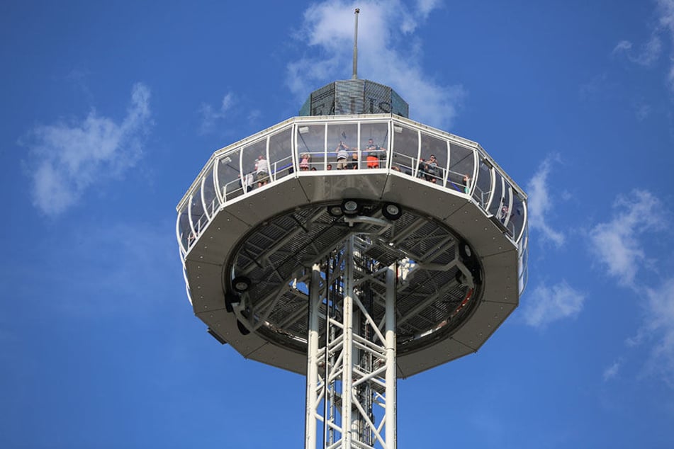 Am Sonntag fährt der Skyliner noch rauf und runter, am Montag dann schon weiter.