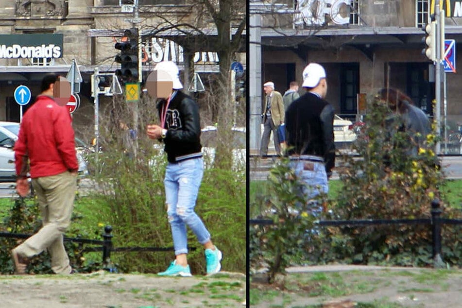 Gut gelaunt läuft der junge Mann mit der weißen Kappe im Park am Schwanenteich auf und ab, spricht freundlich Passanten an. Mit einer jungen Frau verschwindet er dann hinter die Rabatte, etwas wechselt von Hand zu Hand.