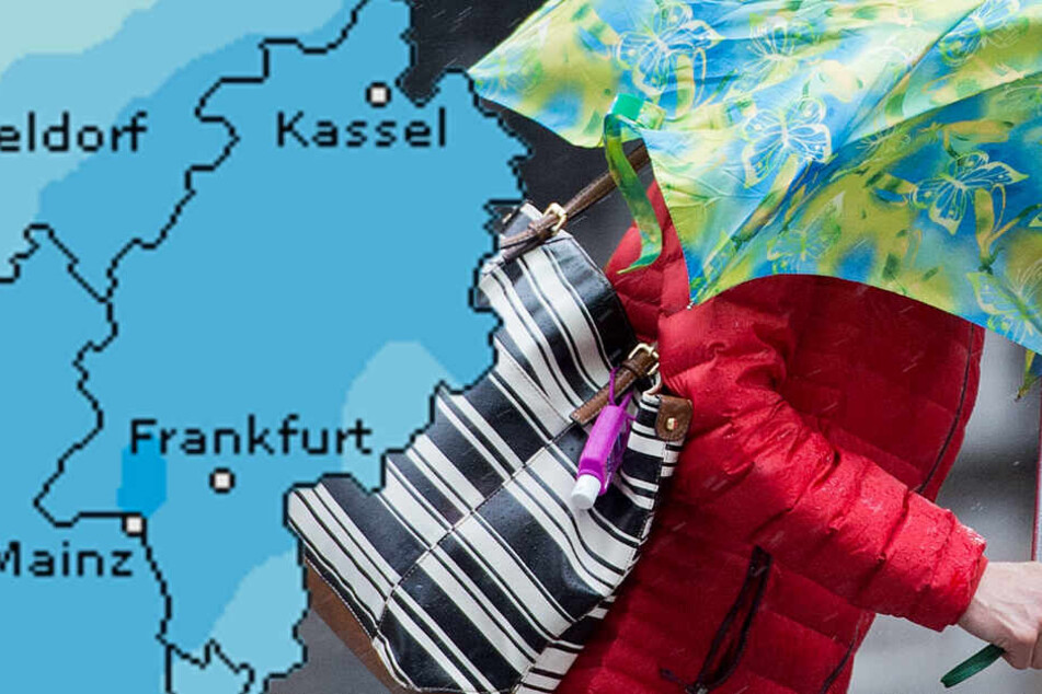 Eine hohes Niederschlagsrisiko und kalte Temperaturen: So wird der Samstag in Frankfurt und ganz Hessen.