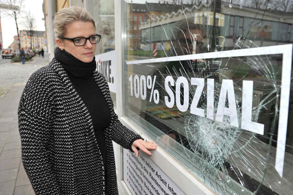 Tatort Chemnitz: Nach zahlreichen Attacken musste Susanne Schaper (Linke) ihr Büro räumen.