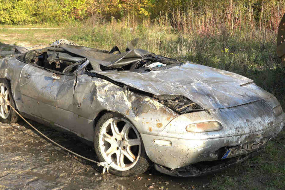 Ein Bootsführer entdeckte das Auto, als sein Echolot anschlug.