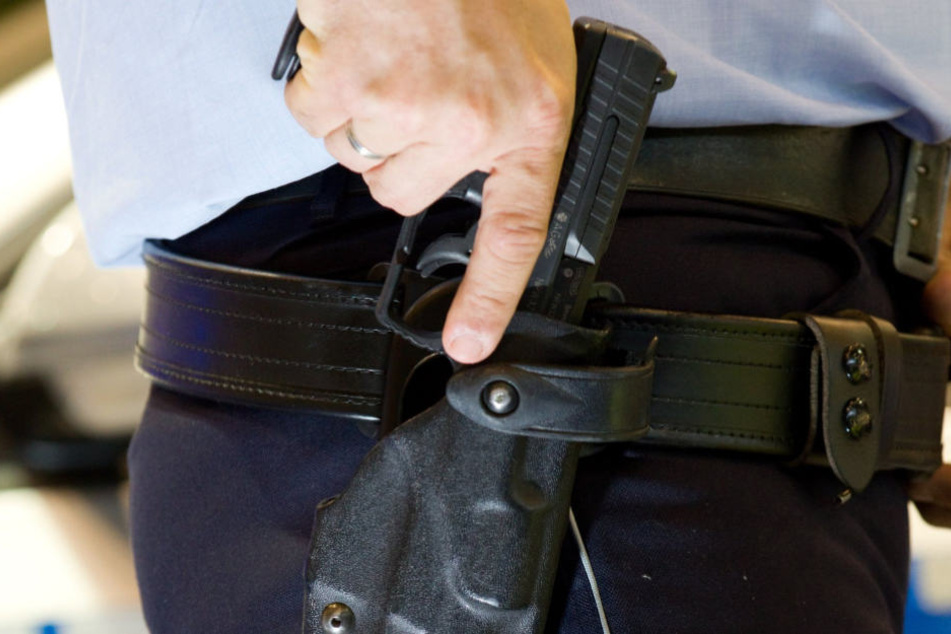 Der Zuggast wollte dem Polizisten die Waffe aus dem Holster reißen. (Symbolbild)