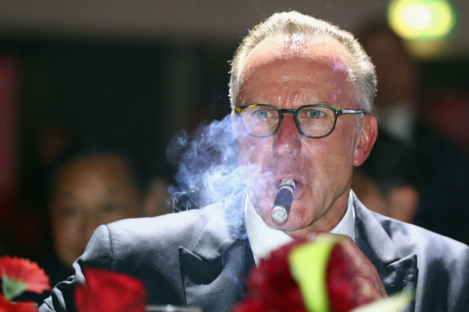 Karl-Heinz Rummenigge ist mit dem Ergebnis zufrieden. (Archiv)