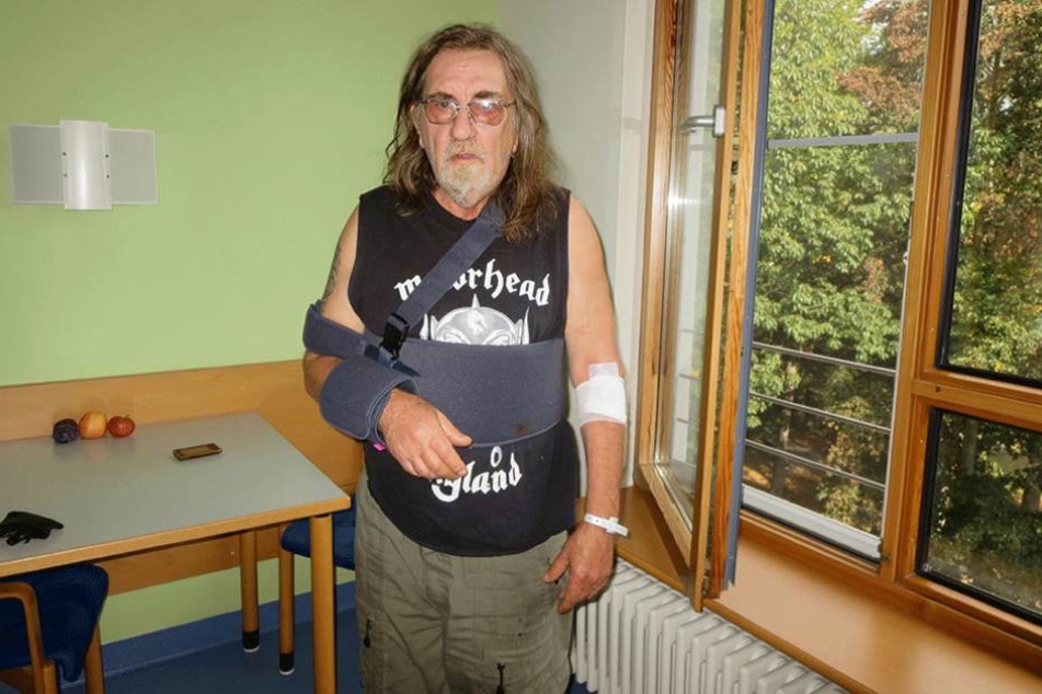 Seines Autos beraubt und überfahren: Hardrock-Fan Bernd. (62) wurde seine Gutmütigkeit zum Verhängnis.