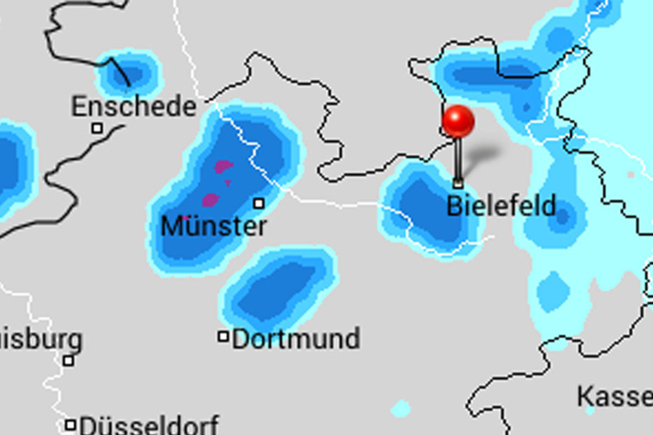 Am Dienstag gibt's ab 19 Uhr jede Menge Regen.