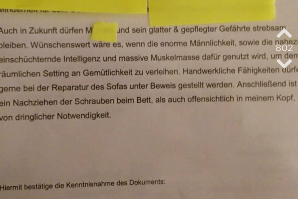 Mit deutlicher Selbstironie schließt das Zeugnis.