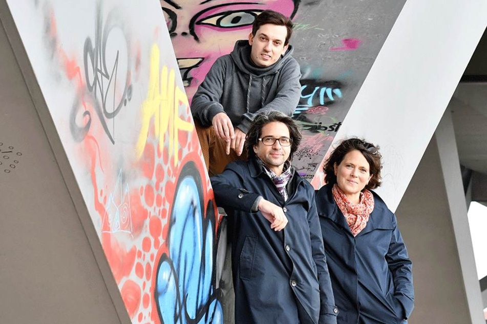 Wollen das Projekt ins Rollen bringen: Markus Weber (30), Benjamin Grill (48)
und Pamela Jäger (46, v.l.).