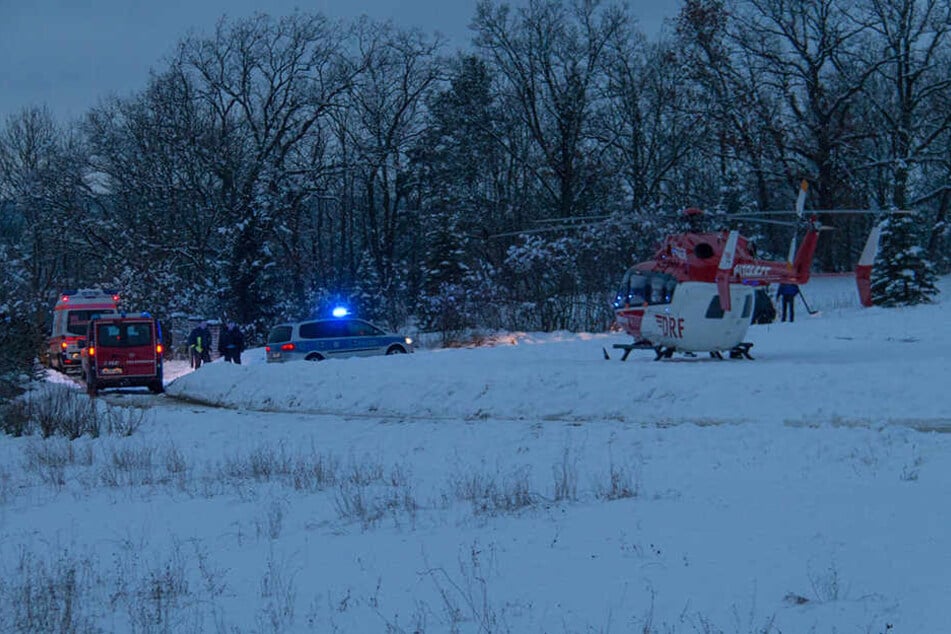 Per Rettungshubschrauber wurde das Kind ins Krankenhaus gebracht.