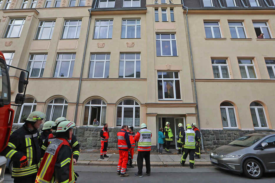 Etwa eine Stunde dauerte der Einsatz in dem Heim in Hohenstein-Ernstthal.
