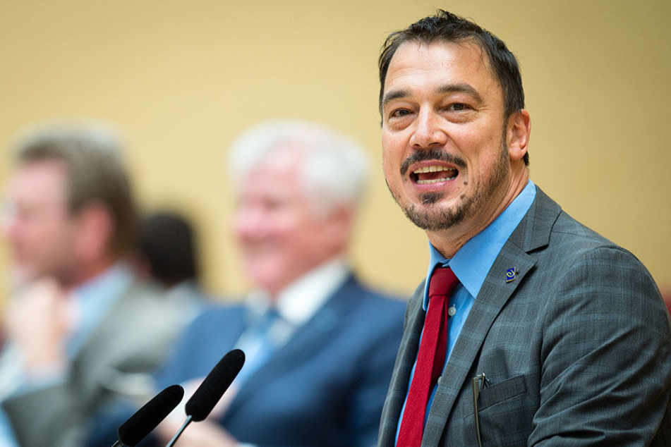 Linus Förster (51, SPD) spricht im Juni 2016 während einer Plenarsitzung im Landtag in München.