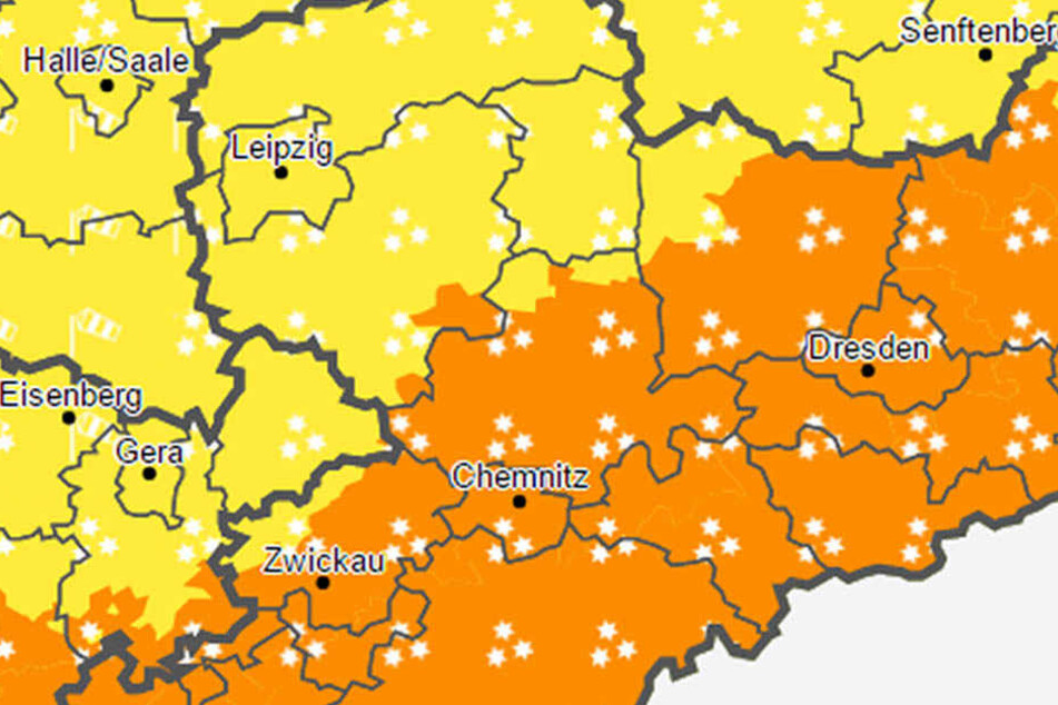 Der Deutsche Wetterdienst warnt in Sachsen vor Schneeverwehung, starken Windböen und Frost.