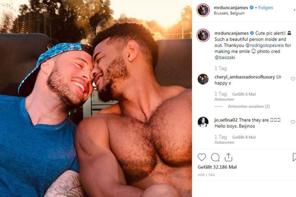 Duncan James und sein Freund Rodrigo.