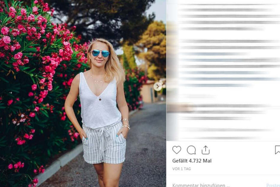 Anna Heiser (29) ohne Farmer Gerald (33) im Urlaub.