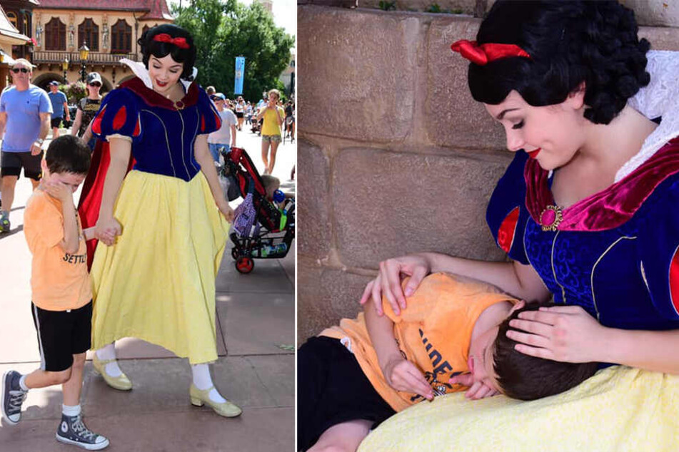 Der kleine Brody war von Disney World überfordert. Doch Schneewittchen half dem autistischen Jungen, sich zu beruhigen.