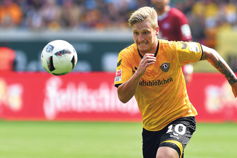 Marvin Stefaniak ist bei transfermarkt.de mit 850.000 Euro eingestuft und damit der wertvollste Profi im Dynamo-Kader.
