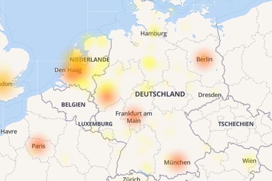 In den roten Teilen Deutschlands sollen die Störungen besonders stark sein.