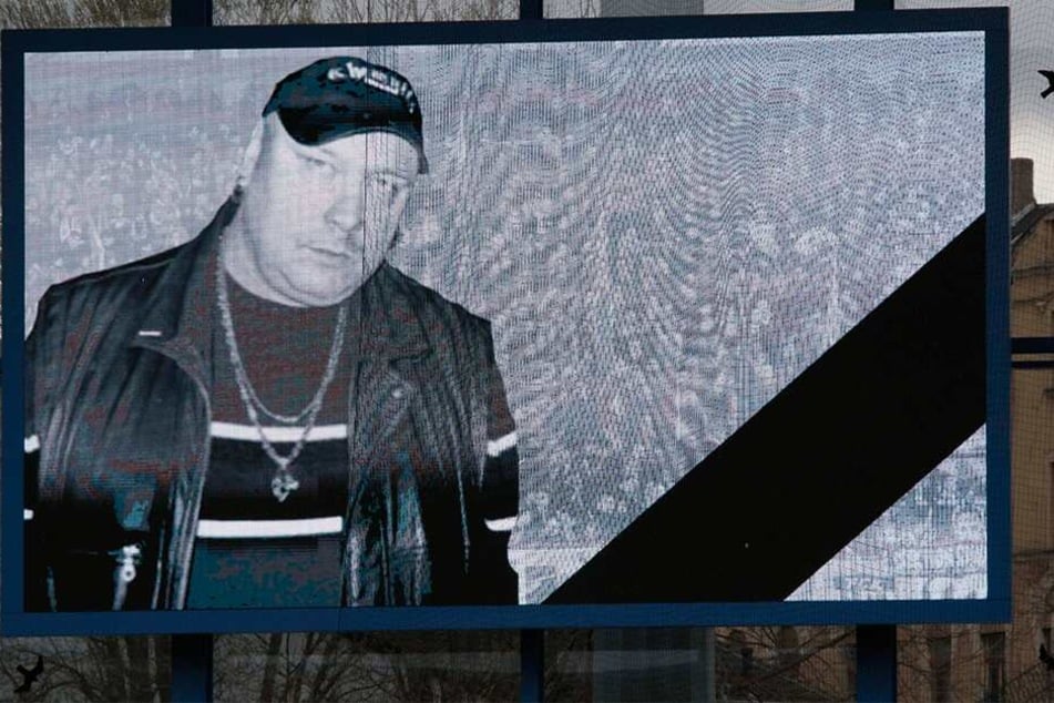Dieses Foto von Thomas Haller (†53) erschien beim letzten CFC-Heimspiel auf der Leinwand.