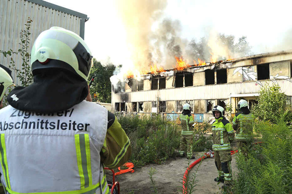 Der Barackenbrand vom 21. Juli war einer der größten für die Dresdner Feuerwehr.