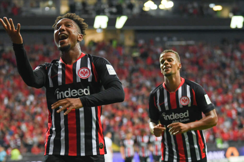 Jonathan de Guzmán (Li.) erzielte das 1:0 für die Eintracht.